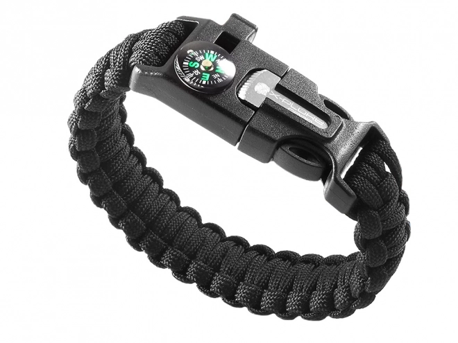 Bracelet de survie avec boussole et allume-feu