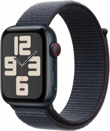 Montre SE GPS + Cellulaire avec boîtier en aluminium, 40 mm, coloris Minuit avec bracelet sport bleu encre