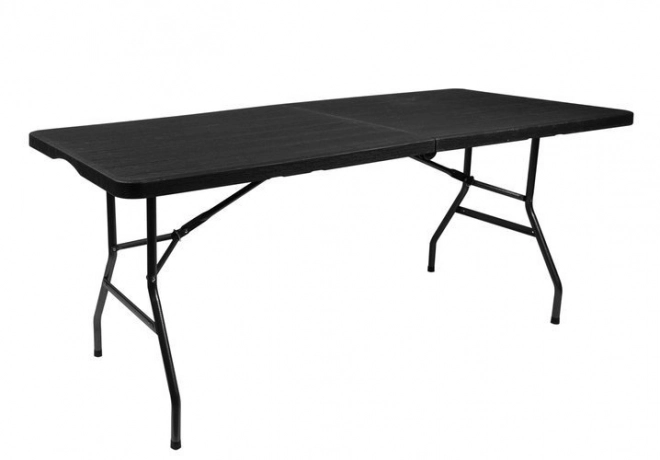 Table de jardin pliante noire 180 cm