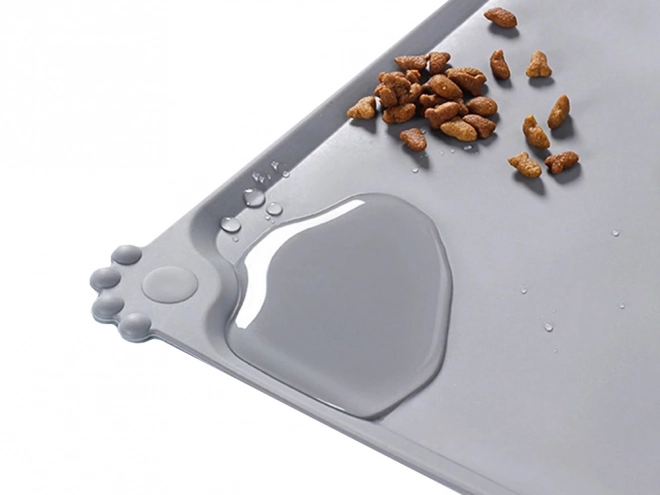 Tapis antidérapant en silicone imperméable pour bols pour chiens et chats