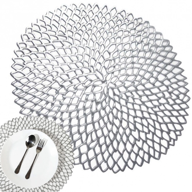 Nappe ronde en plastique ajourée