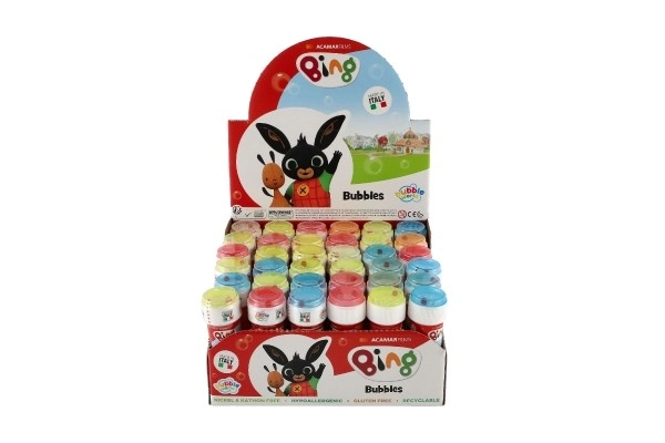 Bublifuk 60ml Lapin Bing mélange de couleurs dans un flacon en plastique 4x11cm