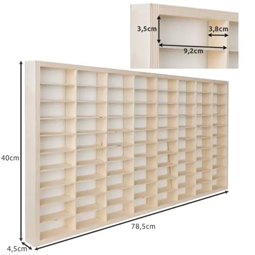 Étagère en bois pour petites voitures