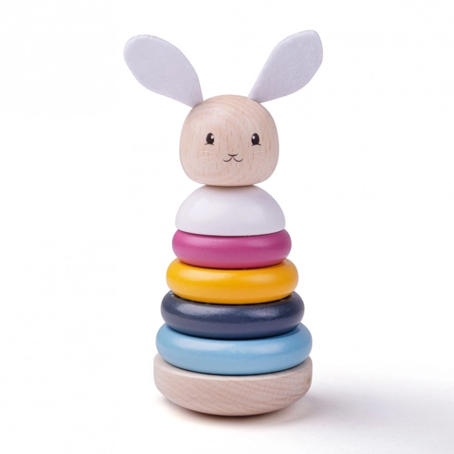 Tour à empiler en bois Bigjigs Baby Lapin