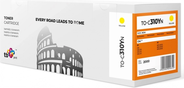 Toner jaune OKI pour imprimante C310