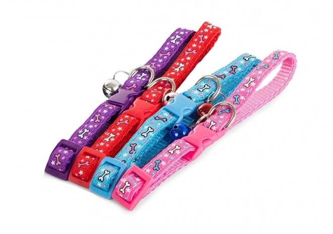 Collier en tissu pour animaux avec clochette