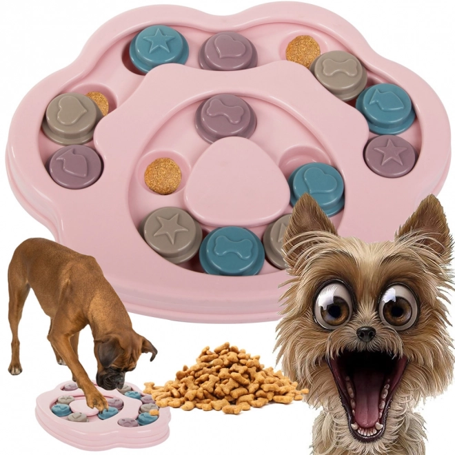 Jouet éducatif pour chiens - jeu logique avec friandise