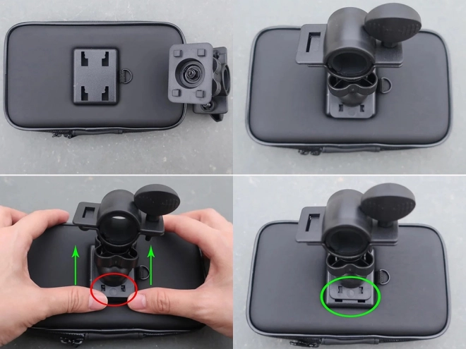 Support téléphonique étanche pour vélo pivotant à 360°