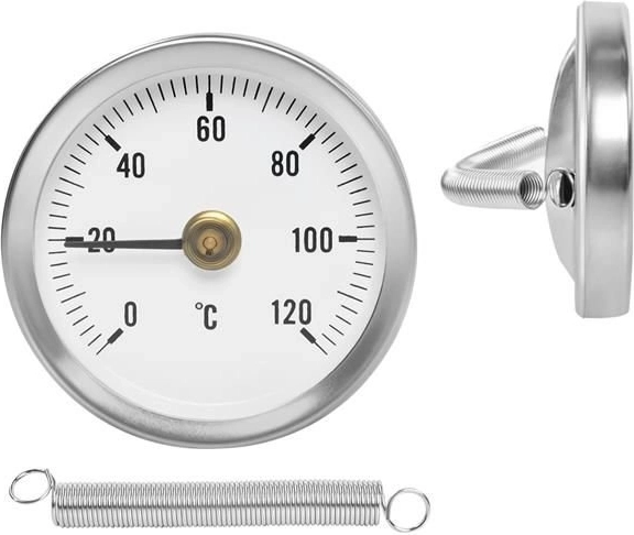 Thermomètre bimétallique pour conduites