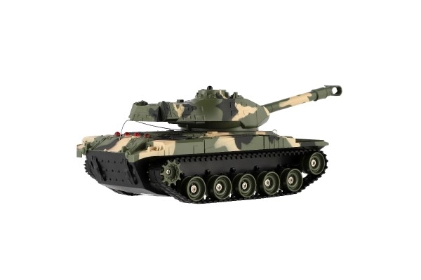 Tank RC en plastique 27cm 27MHz avec batterie+pack rechargeable avec son dans boîte 37x17x19cm