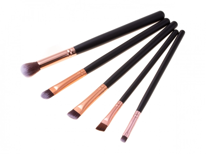 Ensemble de pinceaux de maquillage 15pcs + étui - marron