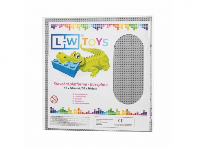 L-W Toys Grande plaque de construction 50x50
