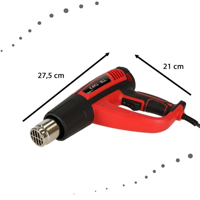 Pistolet thermique électrique KAFUWELL 1850W avec réglage de la température