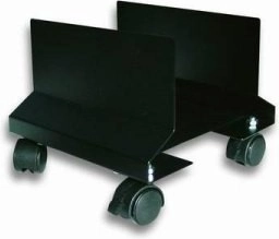 Support PC sur roulettes, noir