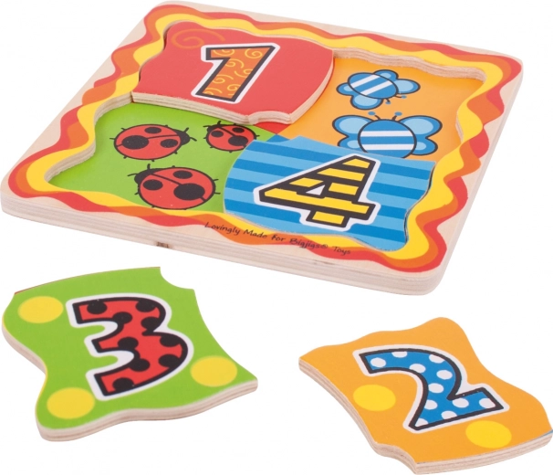 Apprentissage ludique des chiffres 1–4