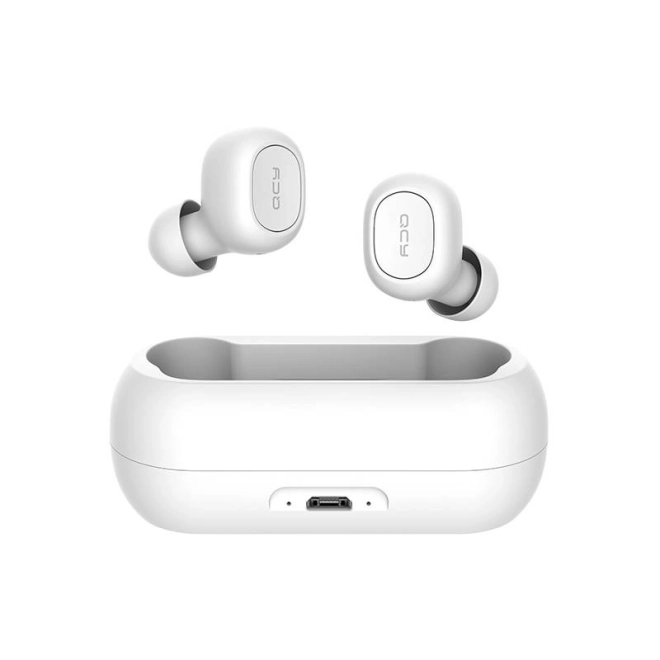 Écouteurs sans fil TWS QCY T1C Bluetooth V5.0 (blanc)