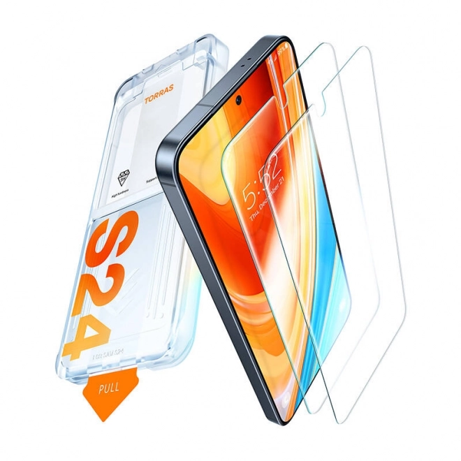 Verre trempé Torras Install Master pour Samsung S24+