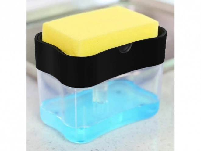 Distributeur de savon et éponges