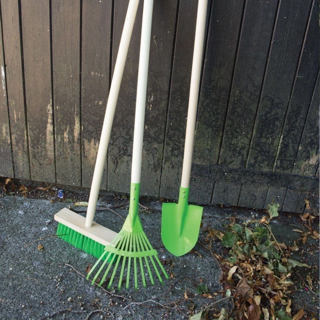 Bigjigs Toys Râteau de jardin vert