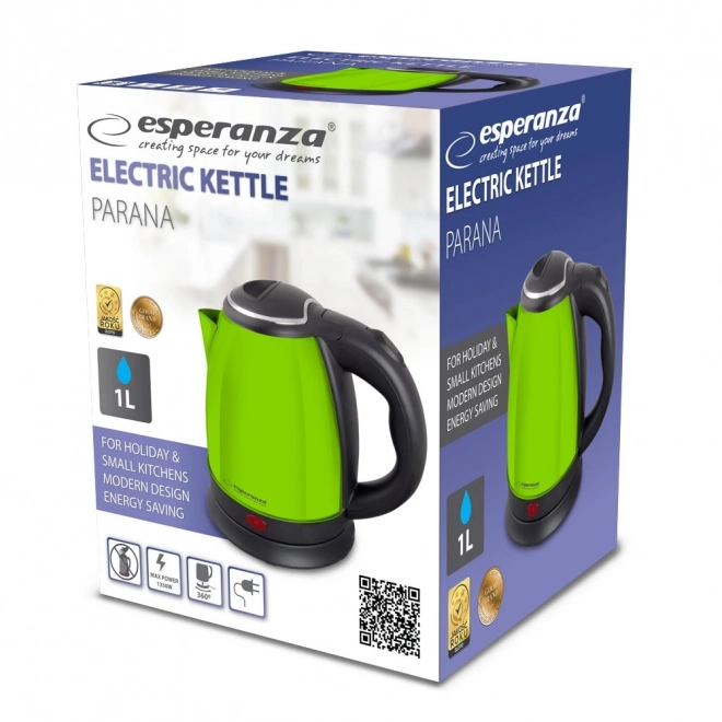 Bouilloire électrique Parana 1,0 l verte