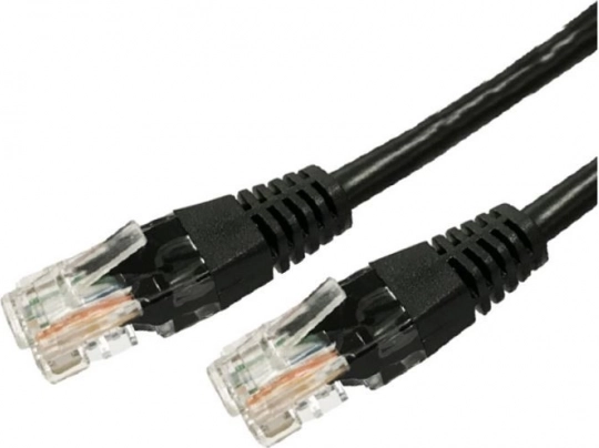 Câble patch réseau CAT5e RJ45 UTP 1 m, noir (lot de 10)