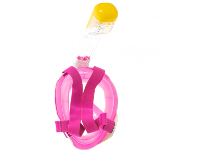 Masque complet pliable avec tuba S/M rose