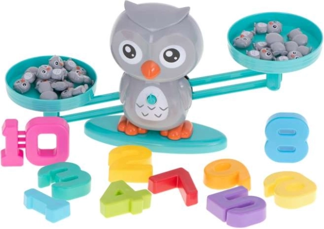 Balance à fléau avec petits animaux – Petite chouette