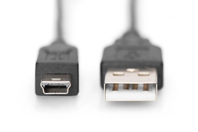 Câble de raccordement USB 2.0 HighSpeed "Canon" USB type A/miniUSB B (5 broches) M/M noir 1m