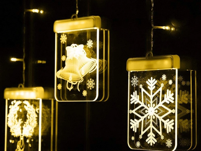 Décoration de fenêtre LED de Noël