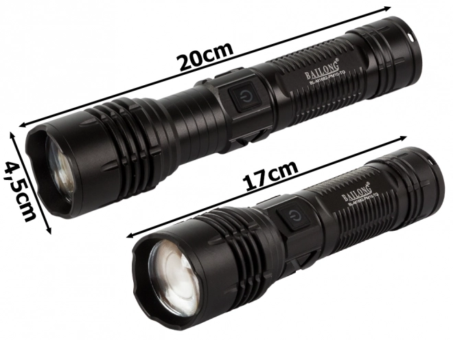 Lampe tactique militaire Bailong avec zoom LED