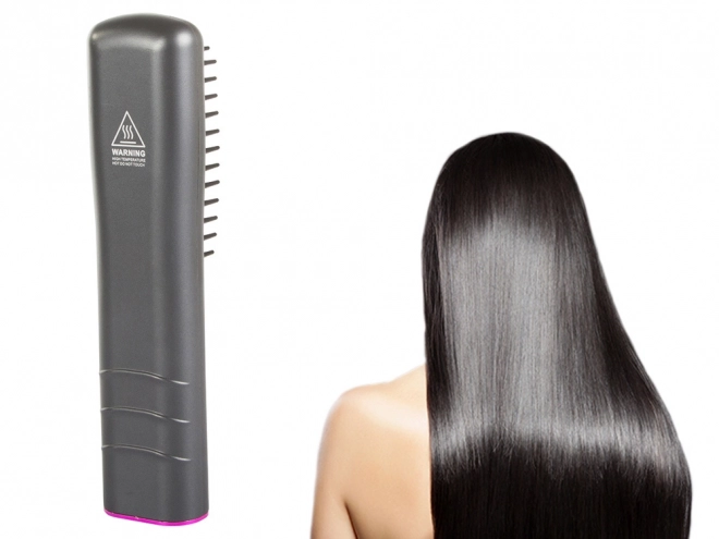 Brosse lissante 2 en 1 fer à lisser sans fil électrique