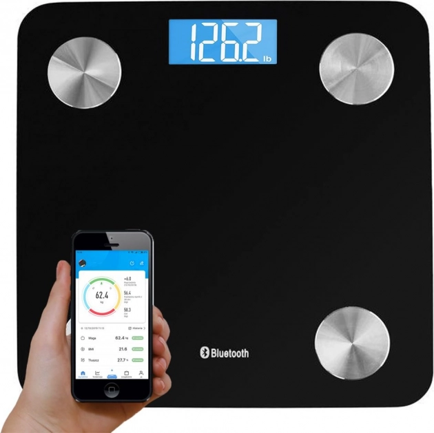 Balance de salle de bain analytique intelligente avec Bluetooth et application OKOK