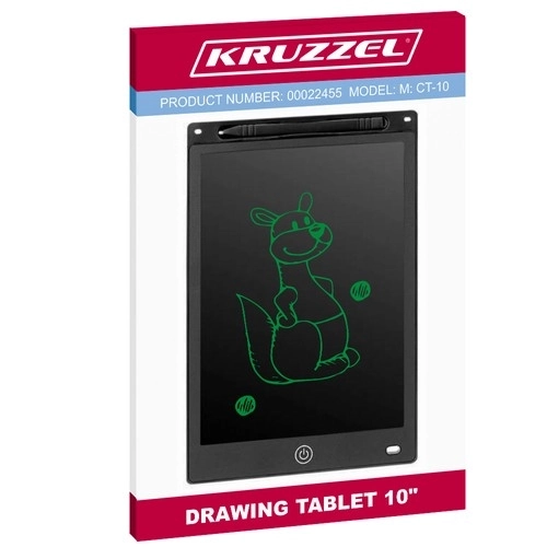Tablette de dessin 10" noire XL KRUZZEL 22455