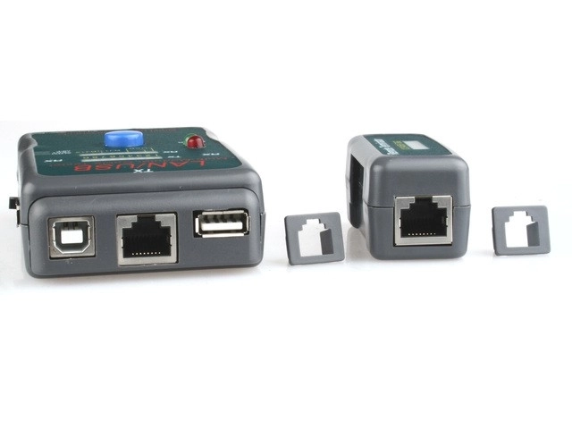 Testeur de câbles à diodes RJ11, UTP, STP, USB A/B