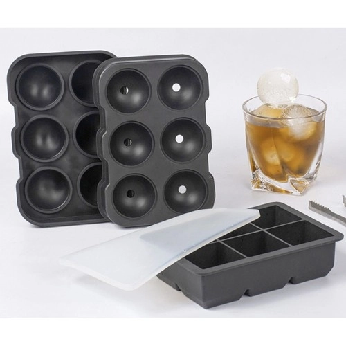Moule en silicone pour glace 2-en-1 - cubes + boules Ruhhy 21270
