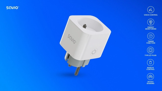 Prise Wi-Fi intelligente avec mesure de consommation, set de 3 pcs