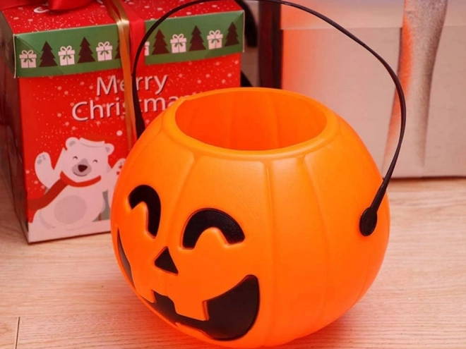 Seau à bonbons citrouille d'Halloween