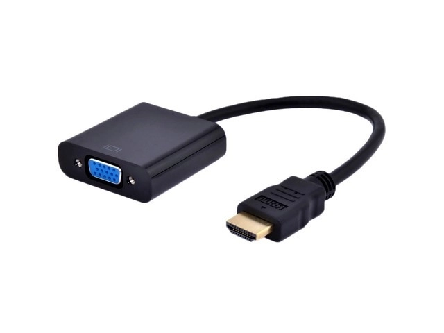 Adaptateur HDMI-A(M)->VGA(F) sur câble