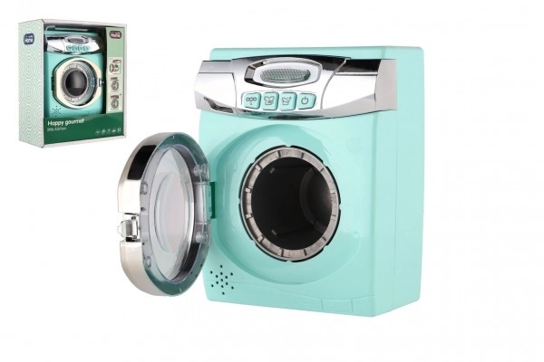 Machine à laver turquoise avec effets sonores et lumineux