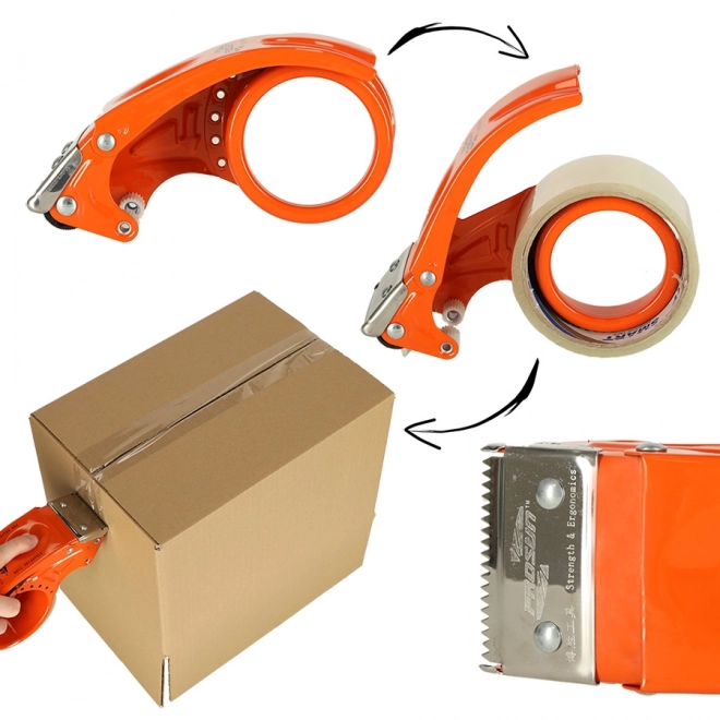 Distributeur professionnel de ruban adhésif en métal 5 cm
