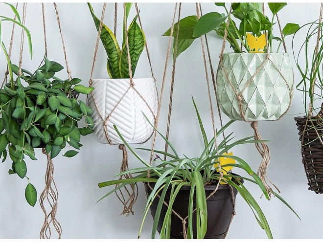 Autocollants adhésifs jaunes pour pots de fleurs