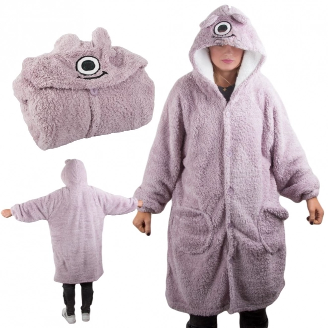 Sweat à capuche oversize chaud avec fourrure