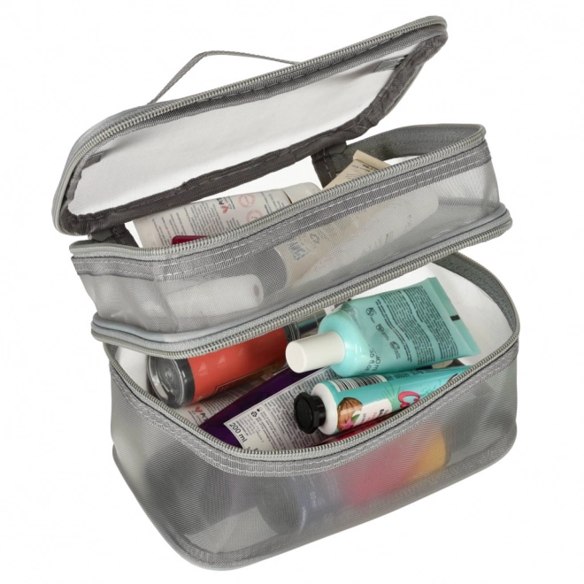 Trousse de toilette de voyage grise