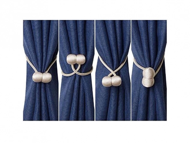 Clips magnétiques décoratifs pour rideaux – Doré
