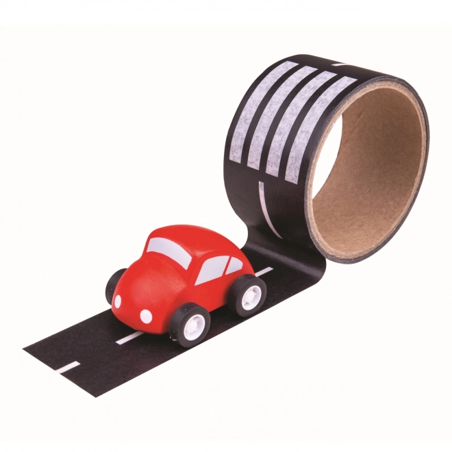 Bande adhésive circuit avec petite voiture de Bigjigs Toys