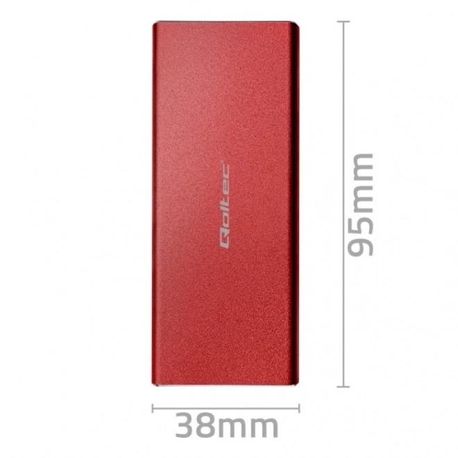 Boîtier pour SSD M.2 SATA NGFF 	 USB 3.0, rouge