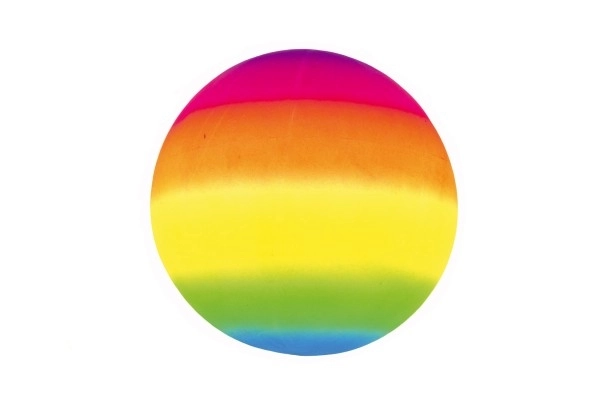 Balle en caoutchouc arc-en-ciel non gonflée 23cm en filet