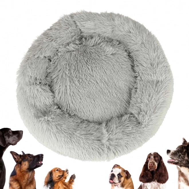 Panier doux pour chien et chat 60 cm gris clair