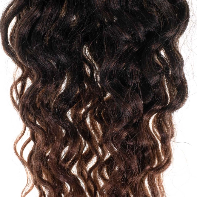 Cheveux synthétiques brun foncé