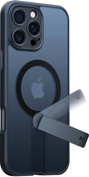 Étui Torras Pstand Spin pour iPhone 16 Pro noir